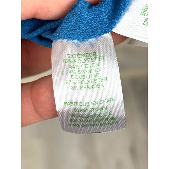 Lilly Pulitzer Womens 10 Blue Viola Stretch Mini Dress Macaw Flare Jacquard NEW - Picture 7 of 8